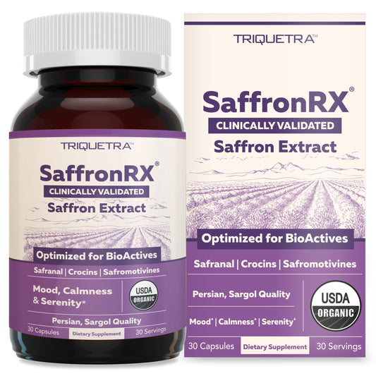 Organic saffron extract front view