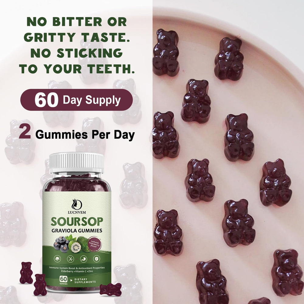 Ingredients: organic soursop leaves extract, elderberry, vitamin C, and zinc
