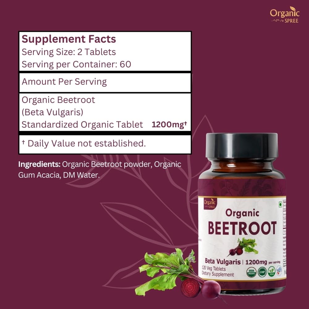 Back label with nutrition information