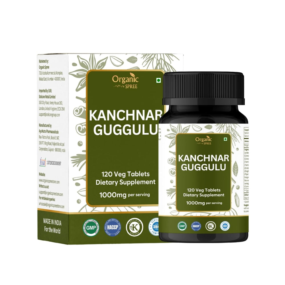 Organic Spree Kanchnar Guggulu 120 tablets – front view