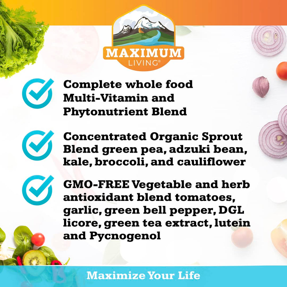 Organic sprouts and phytonutrients visualization