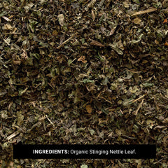 Loose nettle leaves suitable for tea and cooking