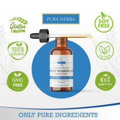 Label close-up highlighting vegan and alcohol-free claims