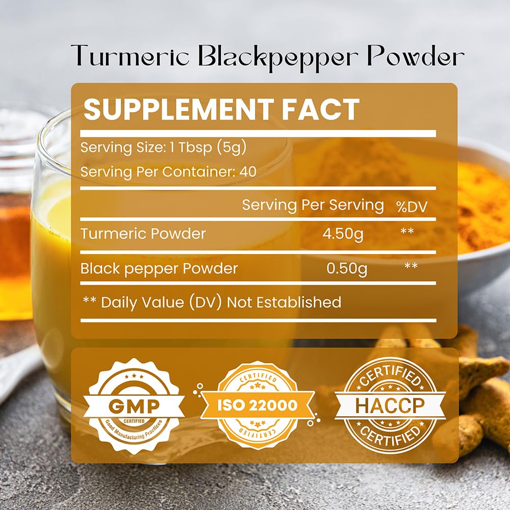 Organic turmeric powder container