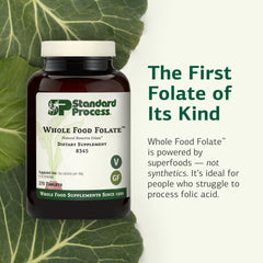 Organic turnip greens providing natural folate