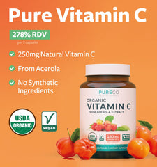 Organic vitamin C with bioflavonoids and polyphenols