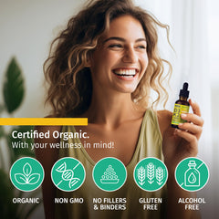 Omega-3 and Chia Seed Oil components visible on bottle label