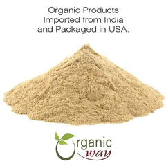 USA-processed Organic Way Shatavari Powder in resealable bag