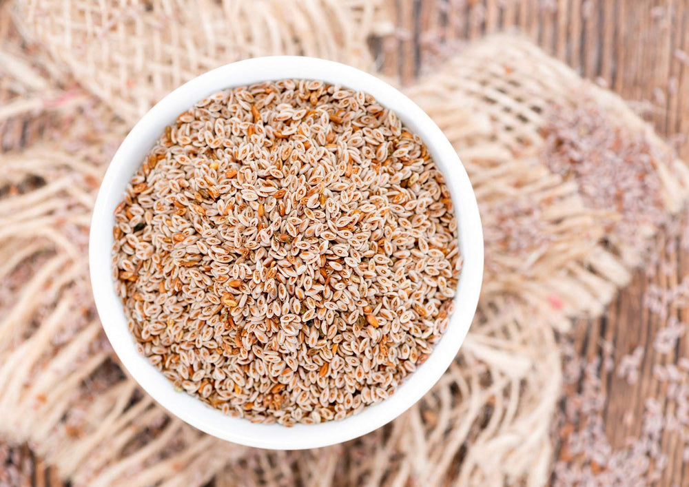 Psyllium seeds used as natural thickener in cooking