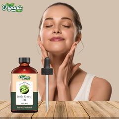 Organic Zing Bottle Gourd Oil hair-care use on ends for conditioning.