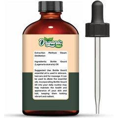 Organic Zing Bottle Gourd Oil pour-ready bottle for massage.