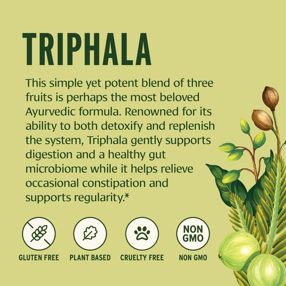 Organic amla haritaki bibhitaki powders blend