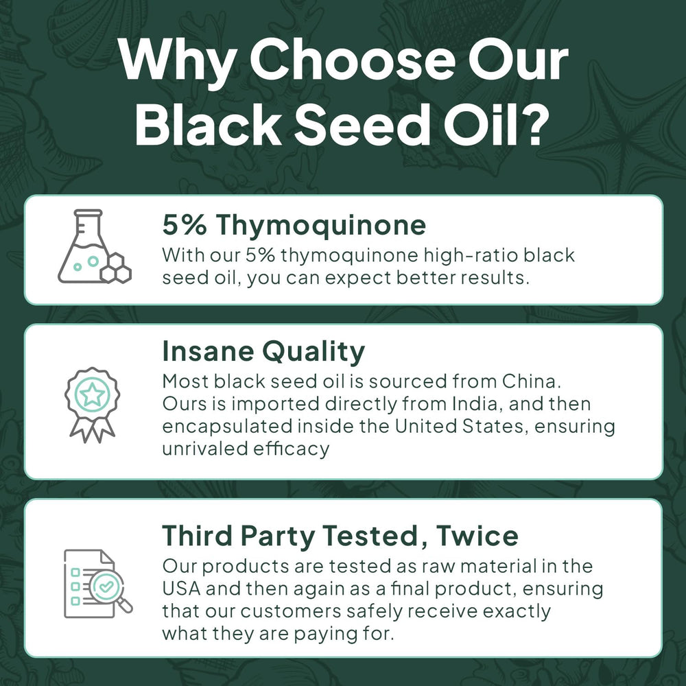 Ingredients and purity seal on Organics Ocean packaging