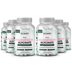 Organics Ocean Magnesium Glycinate with Zinc bottle label