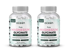 Organics Ocean Magnesium Glycinate with Zinc bottle front view