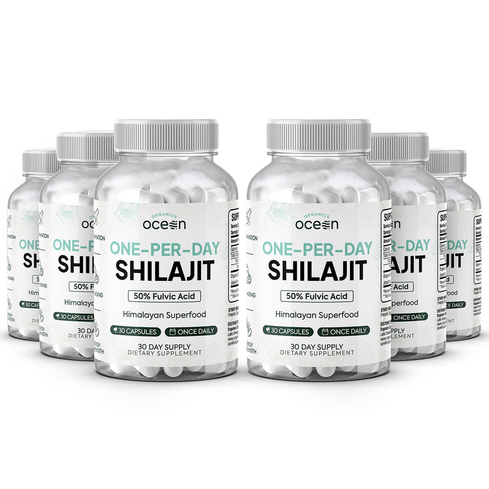 Organics Ocean One-Per-Day Shilajit bottle for daily wellness