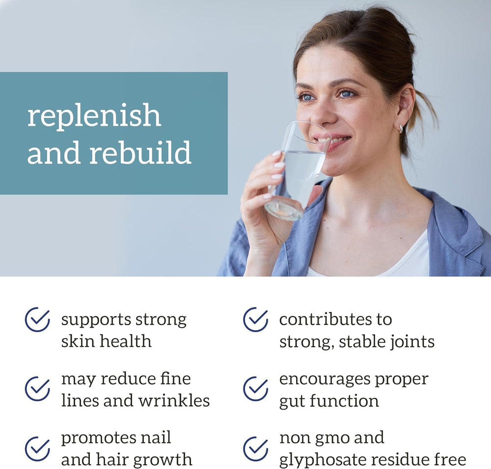 Back label showing 5 collagen types and real-food ingredients