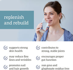 Back label showing 5 collagen types and real-food ingredients