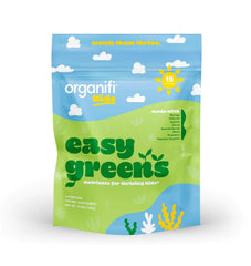 Product shot of Organifi Kids Easy Greens probiotic powder with scoop