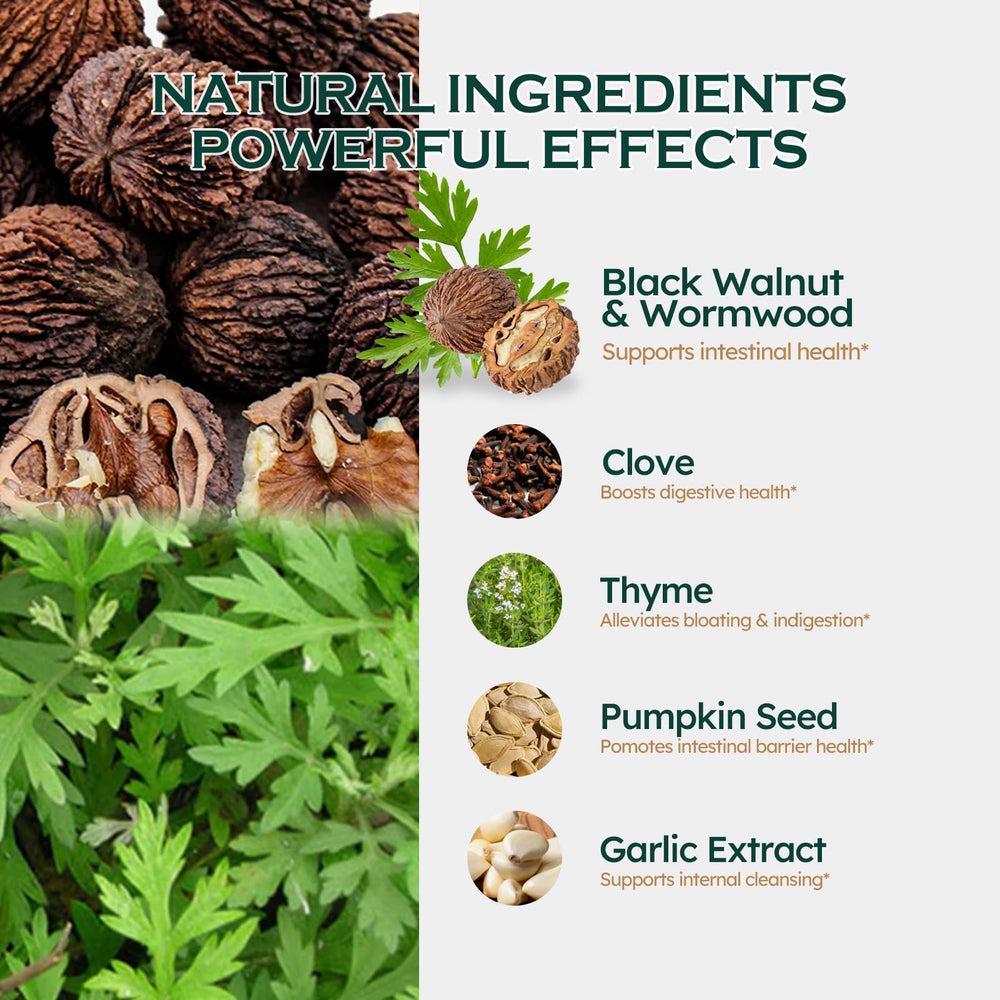 Pumpkin seeds and garlic extract illustrating gut health ingredients