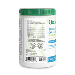 Product shot with ORGANIKA Collagen Enhanced 250 g and packaging