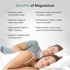 Magnesium supporting sleep, muscle health, and heart health