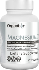 Gluten-free, vegan, non-GMO attributes of Organixx Magnesium 7-Form Complex