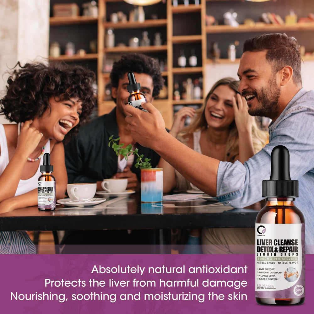 Dropper dispensing ORGEUOS liver detox drops
