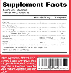 Gummies supporting bone, teeth, muscle and immune health for women