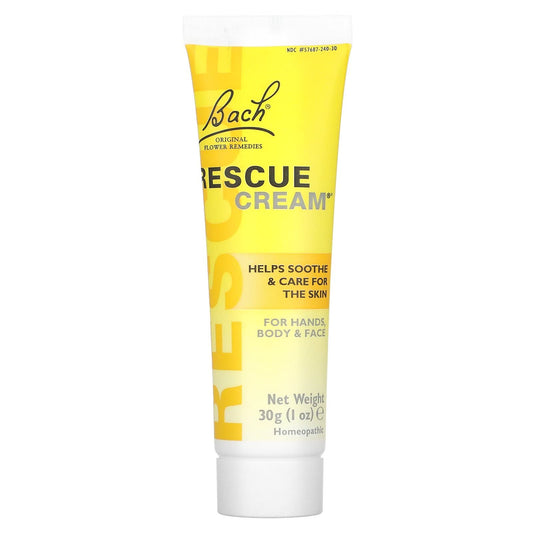 Original Flower Remedies Rescue Cream bottle – Bach, 1 oz (30 g)