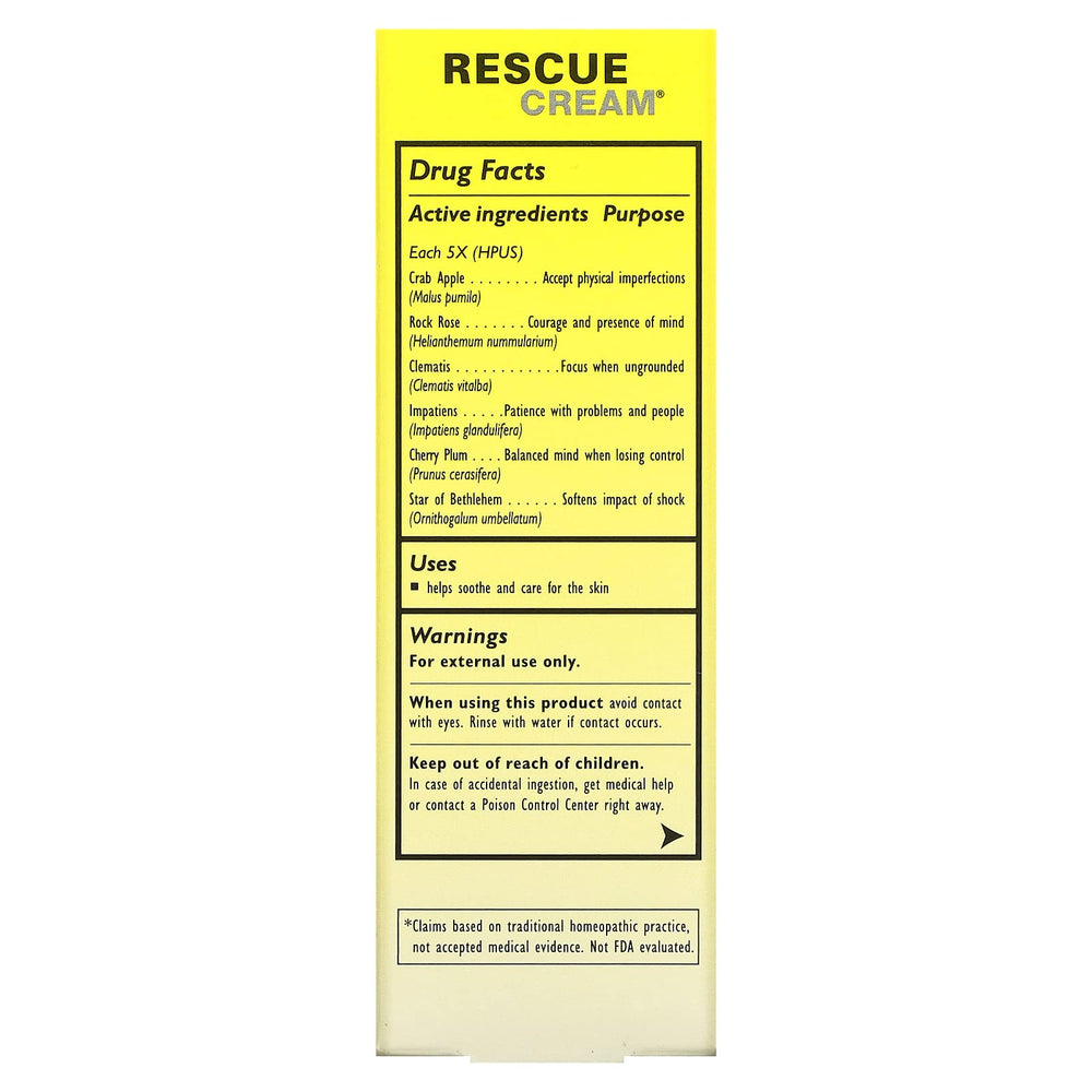 Side view of Original Flower Remedies Rescue Cream 1 oz (30 g)