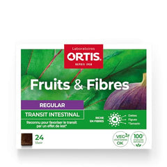 Ortis Fruits & Fibres Regular 24 Cubes packaging back