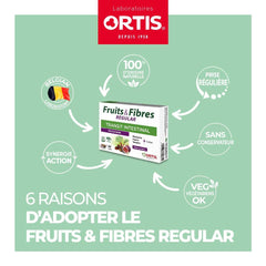 Assorted Ortis Fruits & Fibres cubes in a cup