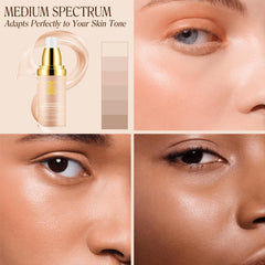O.SECERT Color Changing Foundation SPF15 close-up emphasizes sun protection and glow.