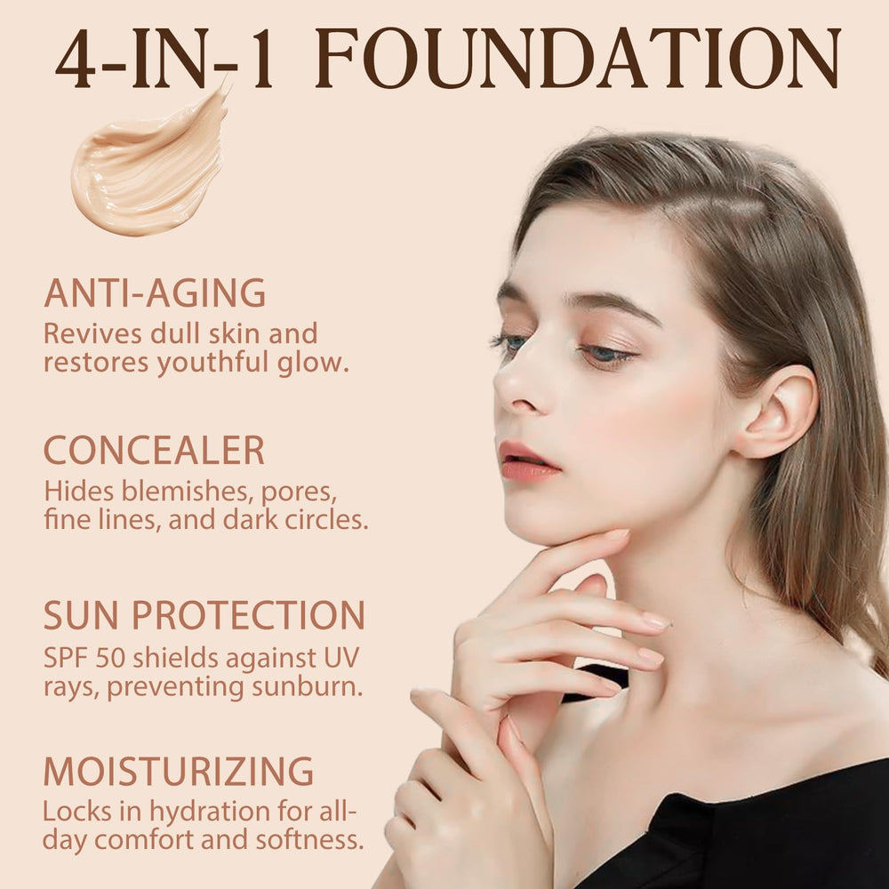 O.SECERT Color Changing Foundation texture close-up reveals lightweight, moisturising feel.