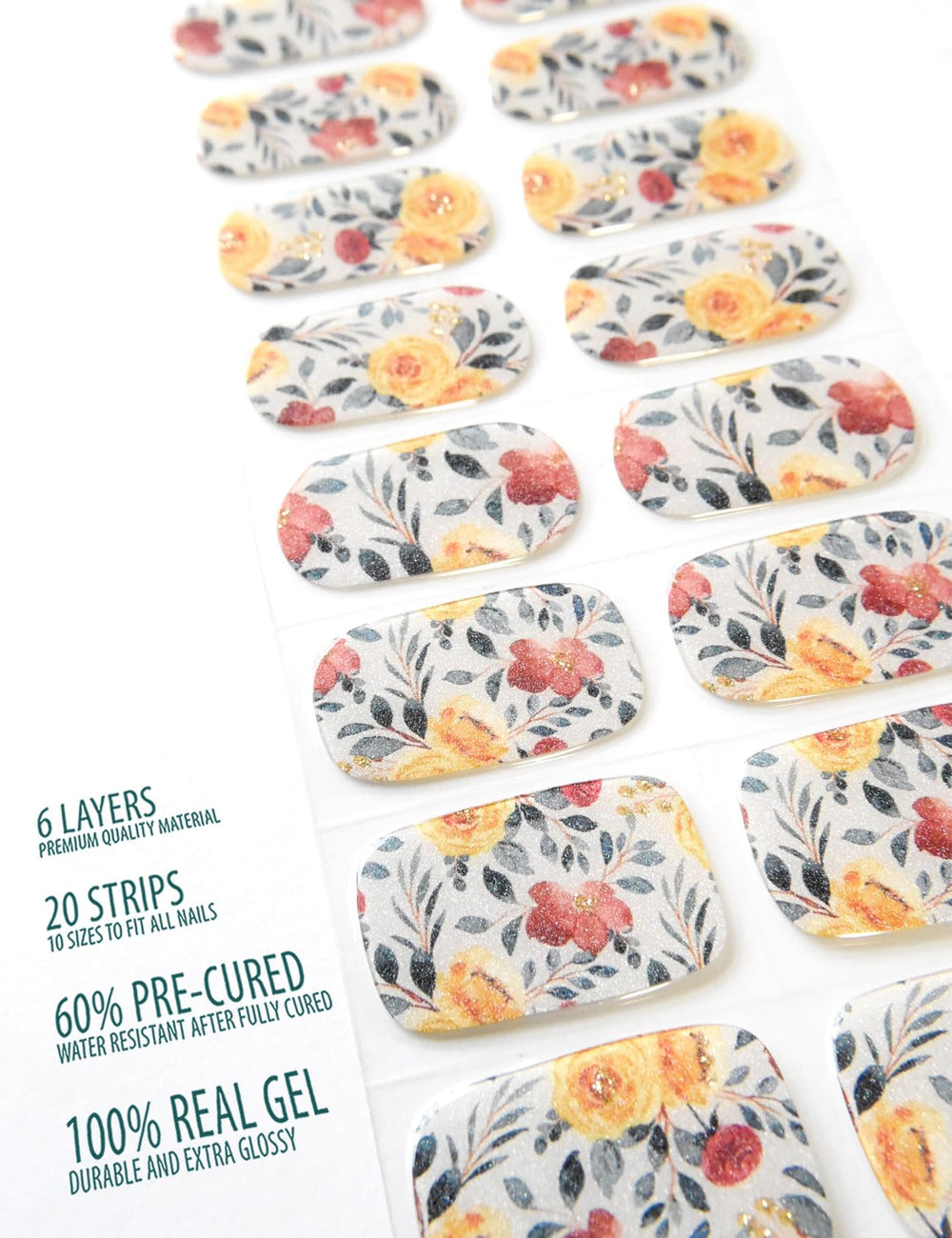Osesshia nail strip application tips demonstrating easy self-adhesive use.
