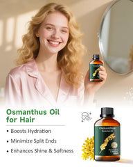 Osmanthus essential oil skincare product in dropper bottle