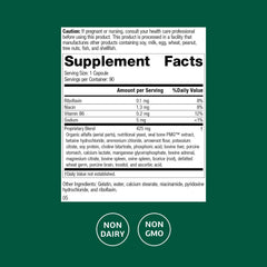 Ostarplex supplement facts panel