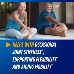Glucosamine and chondroitin bottle label close-up