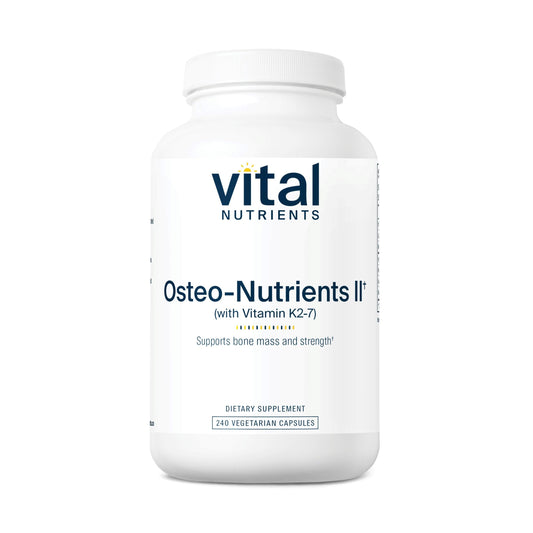 Bottle of Vital Nutrients Osteo-Nutrients II with 240 capsules