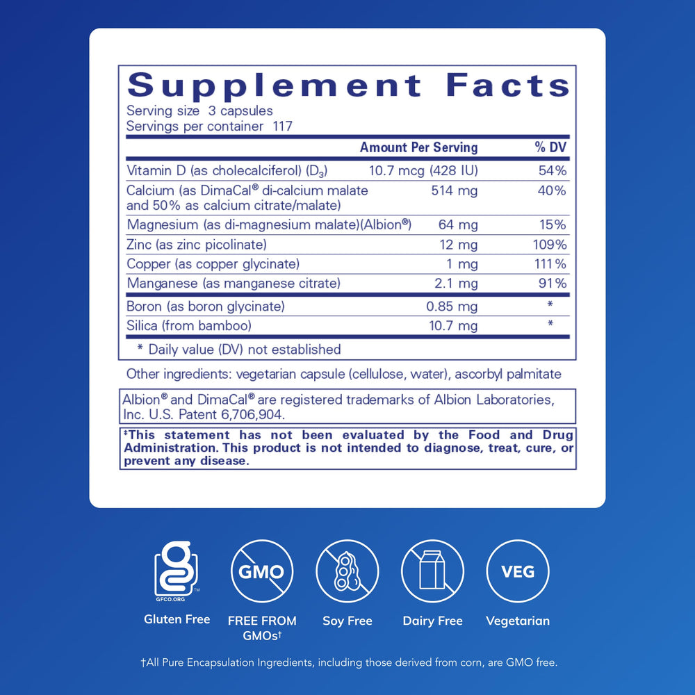 Close-up of OsteoBalance bottle packaging
