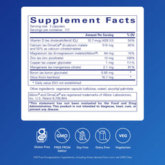 Close-up of OsteoBalance bottle packaging