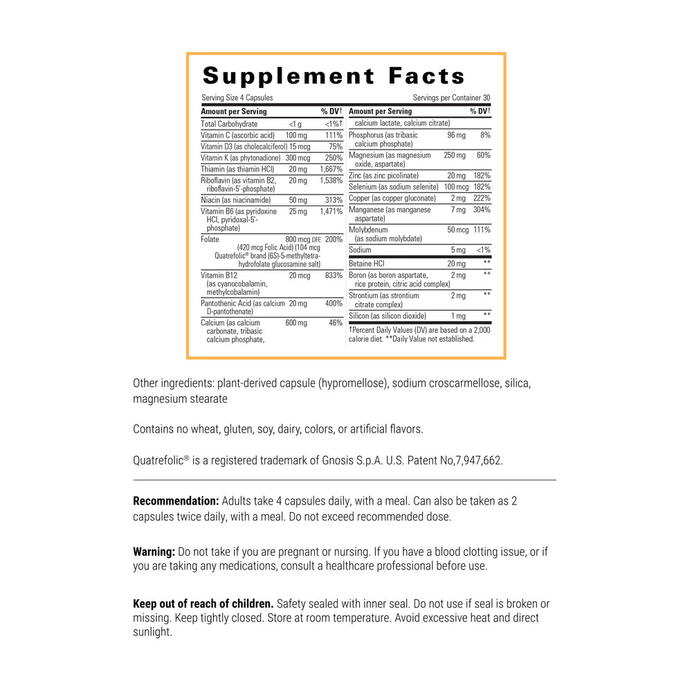 Front view of Integrative Therapeutics Osteoprime Forte bottle