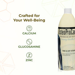 Graphic showing 300 mg magnesium per serving in OsteoProCare Joint Juice