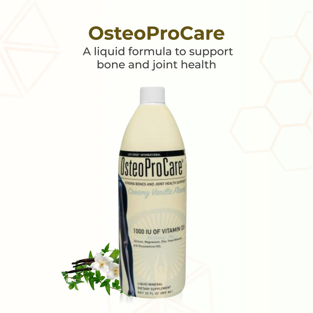 Side view of Life Force OsteoProCare Joint Juice bottle