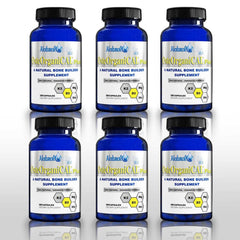 Osteorganical Plus bottle showing plant-based calcium supplement label