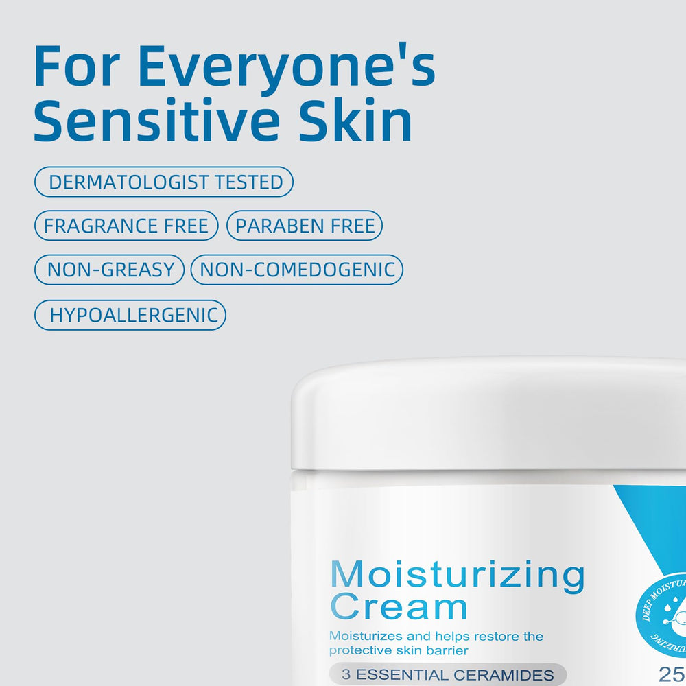 OUPEICHARM Moisturizing Cream jar swatch demonstrates creamy, hydrating formula