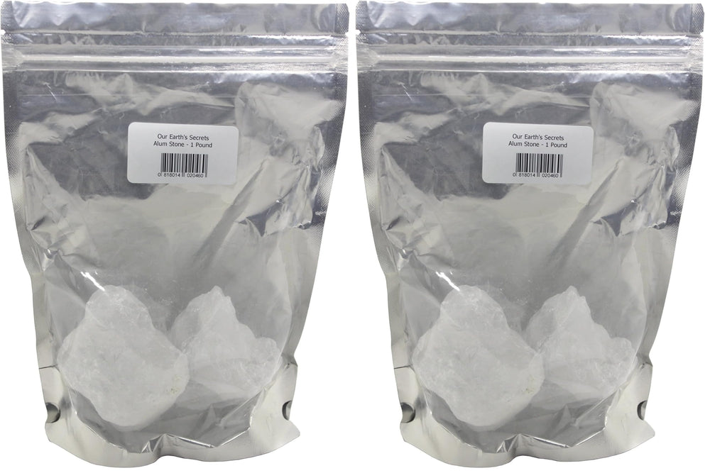 Alum Stone - Our Earth's Secrets - 1 Pound Pack of 2