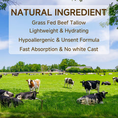 Outccogo Tallow Sunscreen texture-application shows lightweight, quick absorption without greasy residue.