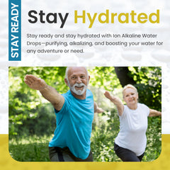 Outdoor use with hikers and campers using water drops